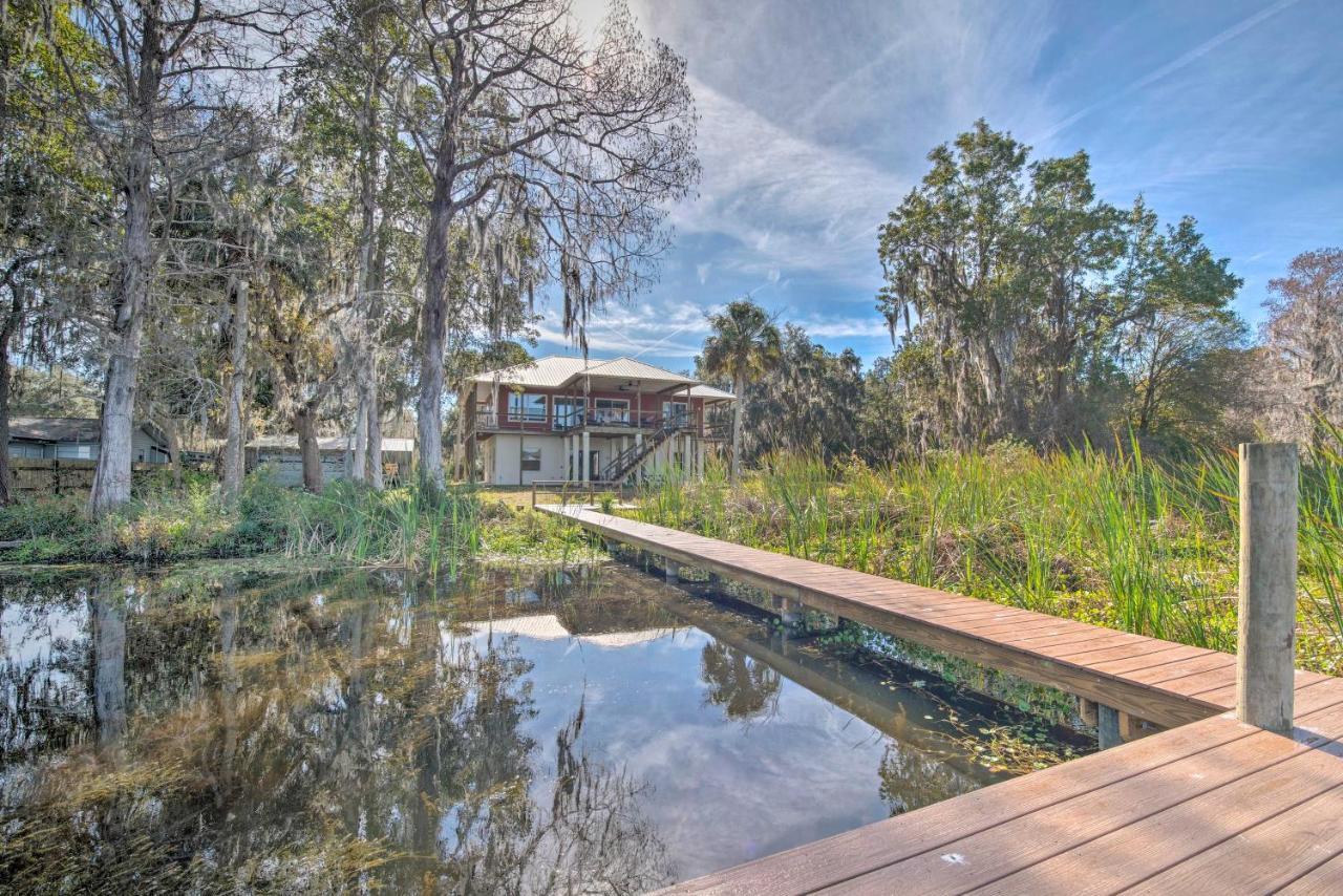 Lakefront Crystal River Home With Private Dock! Zewnętrze zdjęcie