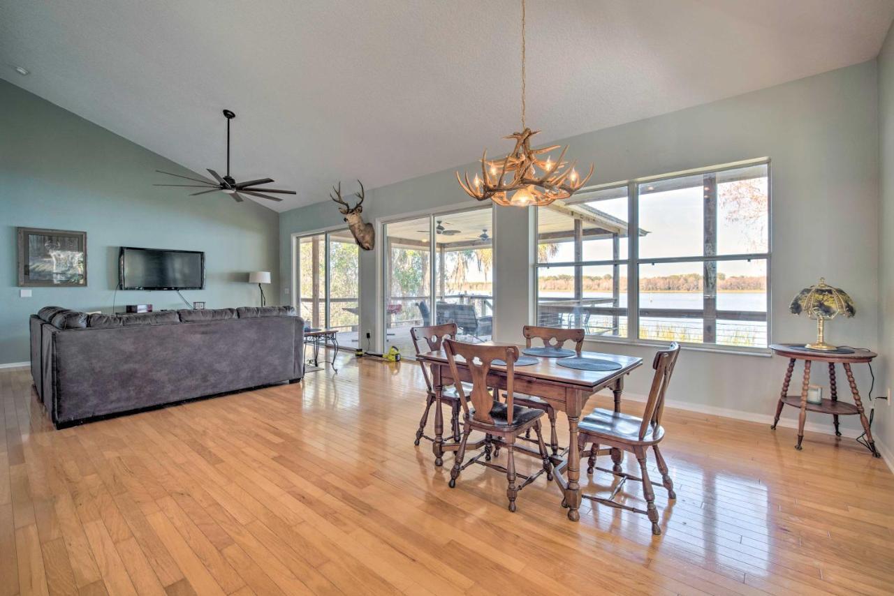 Lakefront Crystal River Home With Private Dock! Zewnętrze zdjęcie